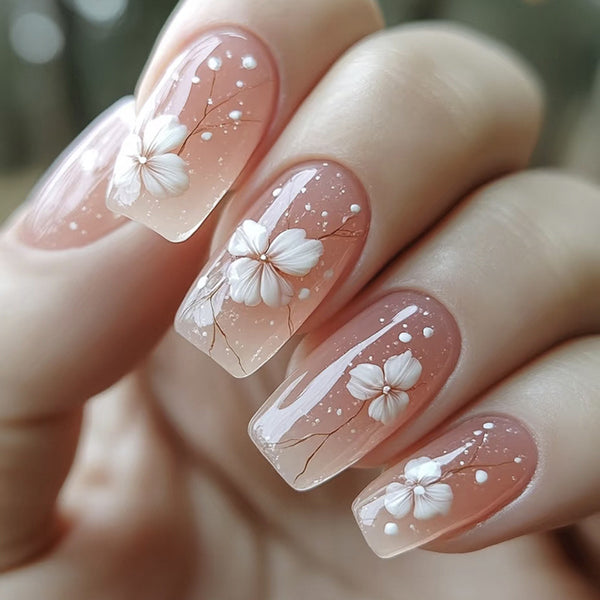 12 Sizes-24 Pcs Press On Nails W1912