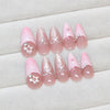 12 Sizes-24 Pcs Press On Nails Z947