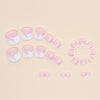 12 Sizes-24 Pcs Press On Nails F063