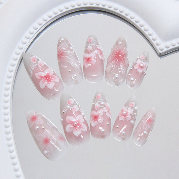12 Sizes-24 Pcs Press On Nails Z1121