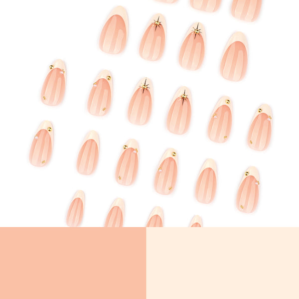 12 Sizes-24 Pcs Press On Nails JP4344