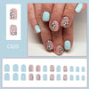 12 Sizes-24 PcsPress On Nails C820