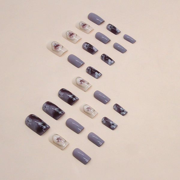 12 Sizes-24 Pcs Press On Nails R817