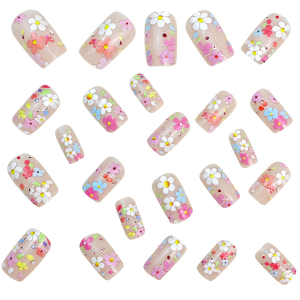 12 Sizes-24 Pcs Press On Nails Y1094