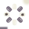 12 Sizes-24 Pcs Press On Nails C1151