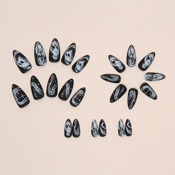 12 Sizes-24 Pcs Press On Nails W830