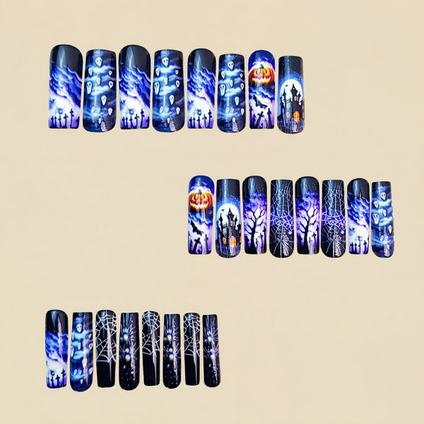 12 Sizes-24 Pcs Press On Nails Y855