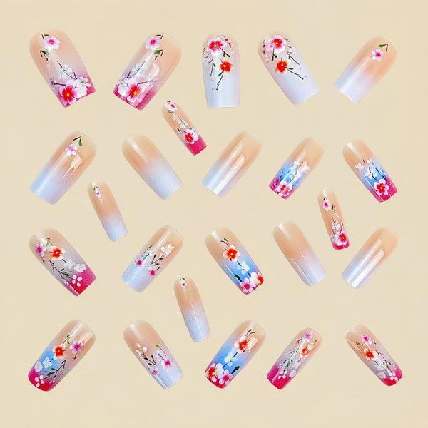 12 Sizes-24 Pcs Press On Nails Y794