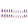12 Sizes-24 Pcs Press On Nails W663