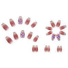 12 Sizes-24 Pcs Press On Nails Z314