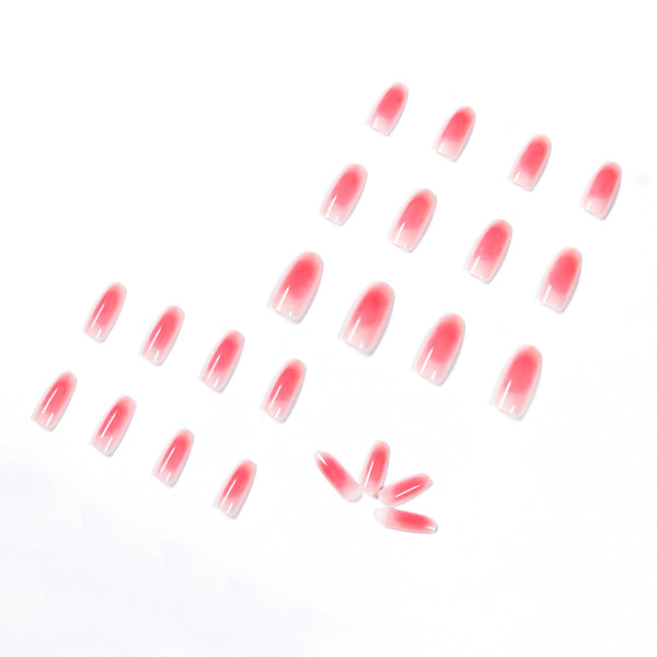 Almond Glossy Long Ombre Press on Nails