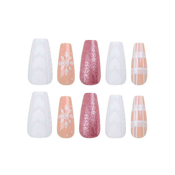 12 Sizes-24 Pcs Press On Nails JP2682