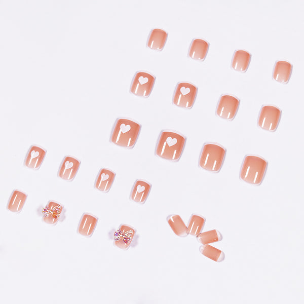 12 Sizes-24 Pcs Press On Nails JP1075