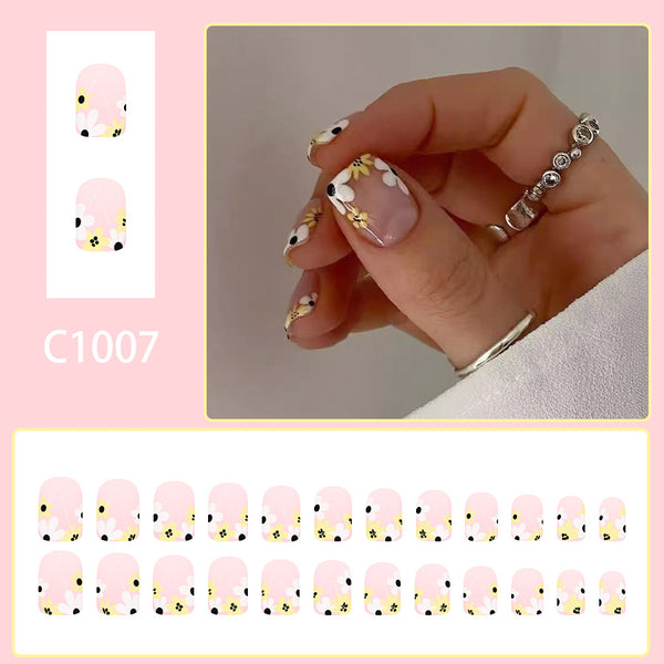 12 Sizes-24 Pcs Press On Nails C965