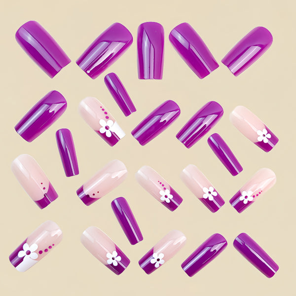 12 Sizes-24 Pcs Press On Nails Y1781