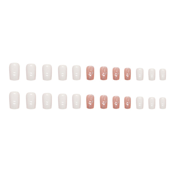 12 Sizes-24 Pcs Press On Nails W1099