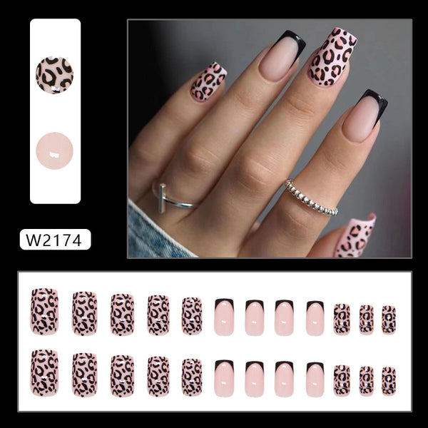 12 Sizes-24 Pcs Press On Nails W2174