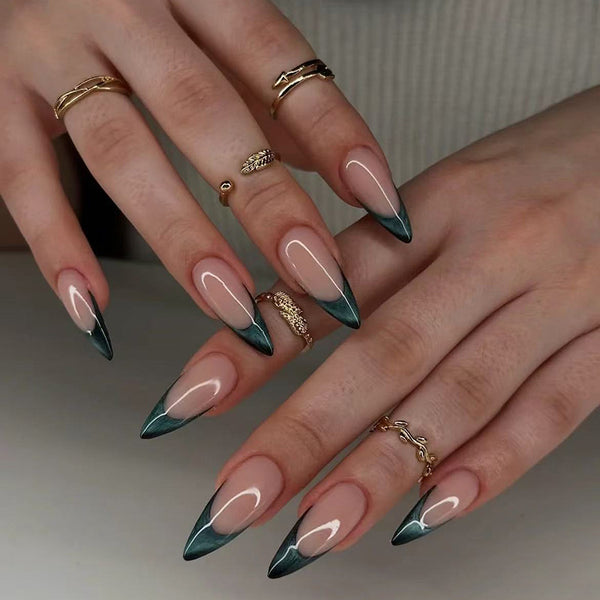 12 Sizes-24 Pcs Press On Nails W1993