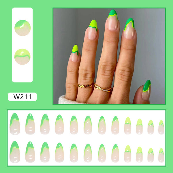 12 Sizes-24 Pcs Press On Nails W211
