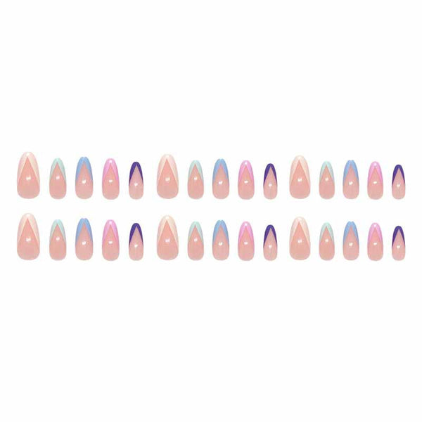 12 Sizes-24 Pcs Press On Nails W1956