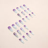12 Sizes-24 Pcs Press On Nails Z722