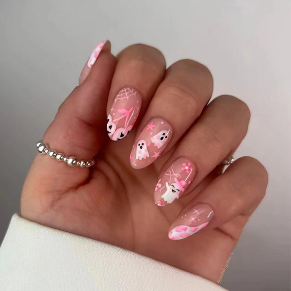 12 Sizes-24 Pcs Press On Nails W1770
