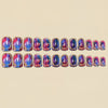 12 Sizes-24 Pcs Press On Nails Y1825