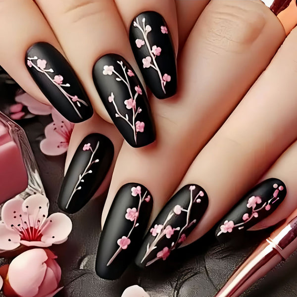 12 Sizes-24 Pcs Press On Nails Y901