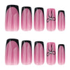 12 Sizes-24 Pcs Press On Nails JP4357