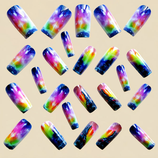 12 Sizes-24 Pcs Press On Nails Y1234