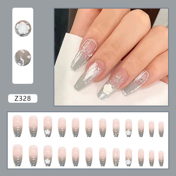 12 Sizes-24 Pcs Press On Nails Z328