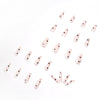 12 Sizes-24 Pcs Press On Nails JP1225