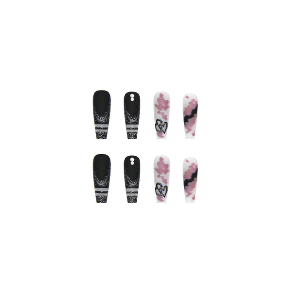 12 Sizes-24 Pcs Press On Nails Z282
