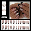 12 Sizes-24 Pcs Press On Nails Z595