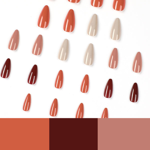 12 Sizes-24 Pcs Press On Nails JP2003