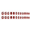 12 Sizes-24 Pcs Press On Nails R928