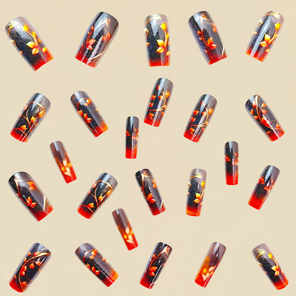 12 Sizes-24 Pcs Press On Nails Y474