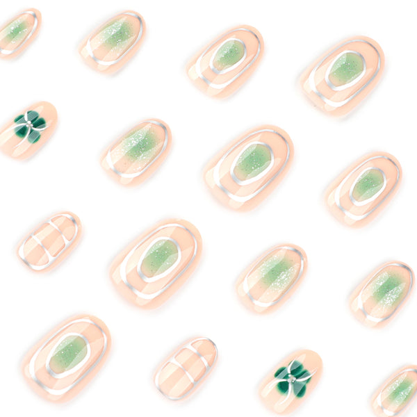 12 Sizes-24 Pcs Press On Nails JP3993