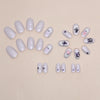 12 Sizes-24 Pcs Press On Nails W1431