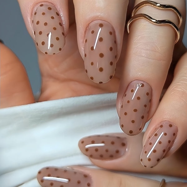 12 Sizes-24 Pcs Press On Nails Y1737