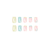12 Sizes-24 Pcs Press On Nails JP1802