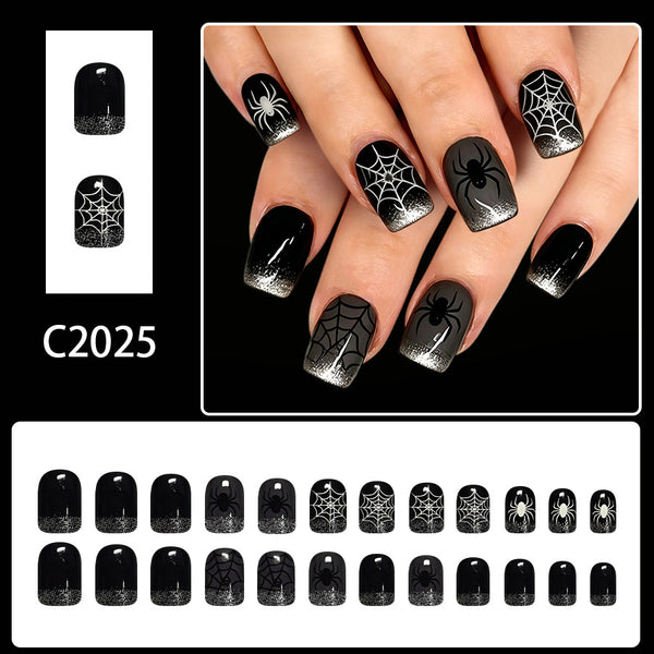 12 Sizes-24 Pcs Press On Nails C2025