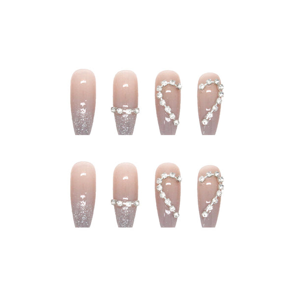 12 Sizes-24 Pcs Press On Nails Z425