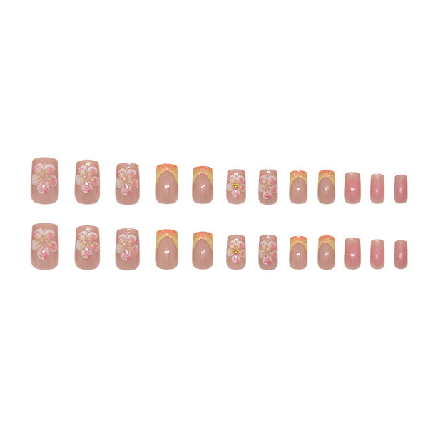 12 Sizes-24 Pcs Press On Nails Z1011