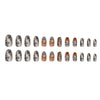 12 Sizes-24 Pcs Press On Nails W1859