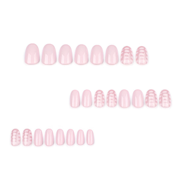 12 Sizes-24 Pcs Press On Nails JP3959