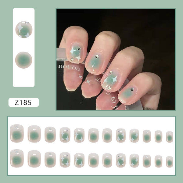 12 Sizes-24 Pcs Press On Nails Z162