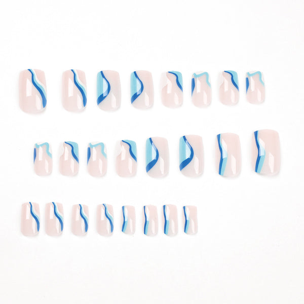 12 Sizes-24 Pcs Press On Nails JP1803