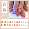12 Sizes-24 Pcs Press On Nails C614