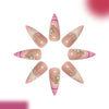 12 Sizes-24 Pcs Press On Nails C1441